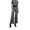 GOA GOA Goa Goa pantaloni jogger in maglia jacquard modello Chezzy con vita elasticizzata e polsini a costine da donna