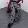 GOA GOA Goa Goa pantaloni jogger in maglia jacquard modello Chezzy con vita elasticizzata e polsini a costine da donna