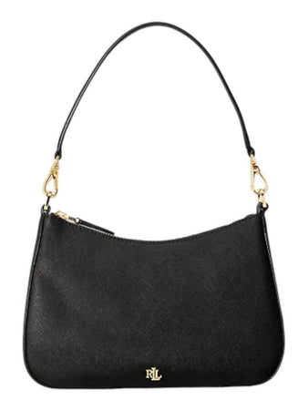 Ralph Lauren Borsa Danni media tratteggiata Donna ralph lauren 431883768008-BLACK Nero da donna