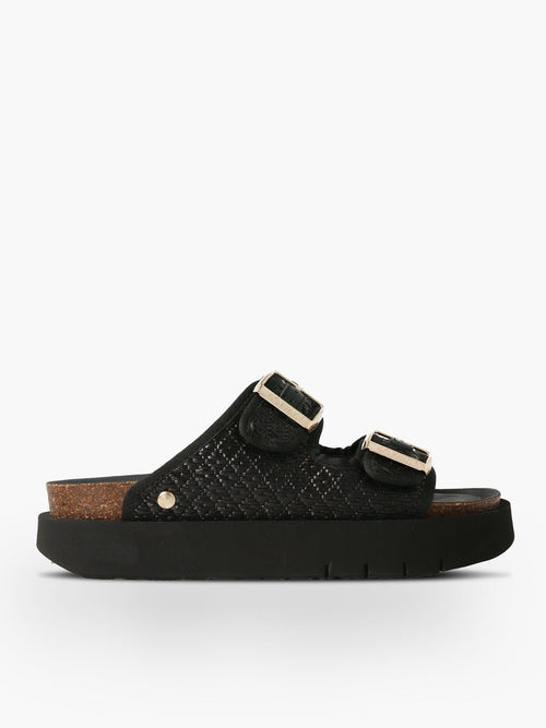 GENUINS Hawaii Raffia Donna genuins G106362-BLACK Nero da donna