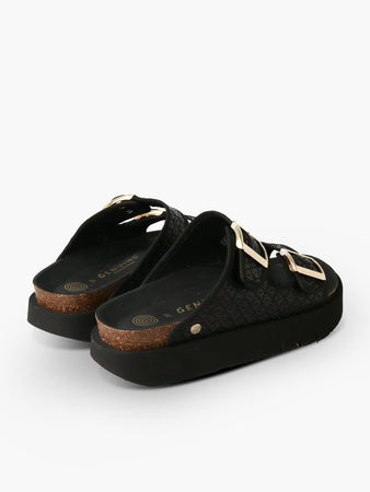 GENUINS Hawaii Raffia Donna genuins G106362-BLACK Nero da donna