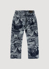 NO PROBLEMO Apocalypse Jacquard Bagi Jean da uomo