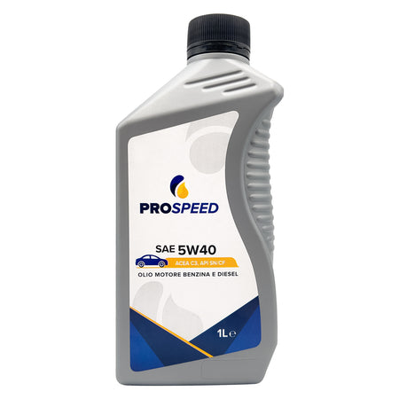 Olio Motore Sintetico Per Autovetture Sae 5W40 - Lt. 1- 12 Pezzi - Prospeed