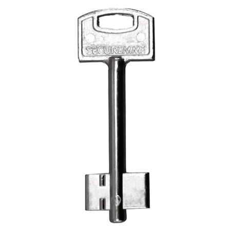 Chiave Doppia Mappa Nichelata Mappa Mm 11,4 X 20,5 - Securemme