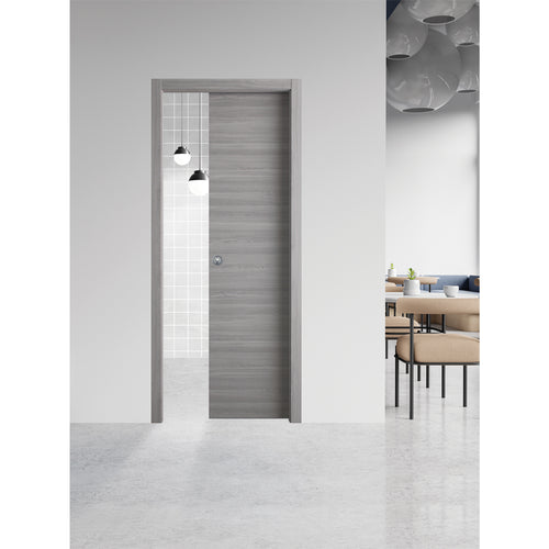 Porta Scorrevole 'Ginevra' Cm 60 X 210 (68 X 214) - Col. Micro Bianco - Naddeo Porte