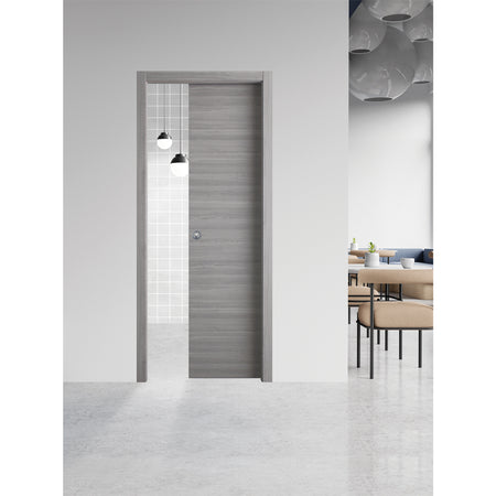Porta Scorrevole 'Ginevra' Cm 90 X 210 (98 X 214) - Col. Micro Bianco - Naddeo Porte