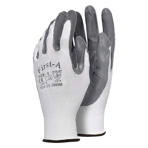 Guanti In Poliestere/Nitrile Tg. 8 (M)- 12 Coppia - Senza Marca