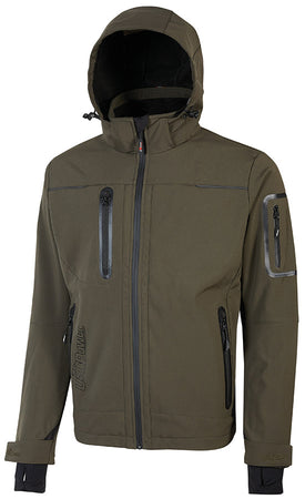 U-Power Giacca Softshell Space Col. Verde Mis. L