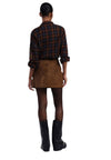 DIXIE Gonna Donna in camoscio da donna