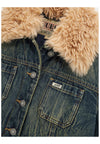GUESS ORIGINALS Giacca in jeans con pelliccia sintetica Donna Guess Originals da donna