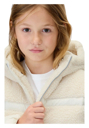 calvin klein Giubbino giacca imbottita lucida teddy Bambina Calvin Klein da bambino