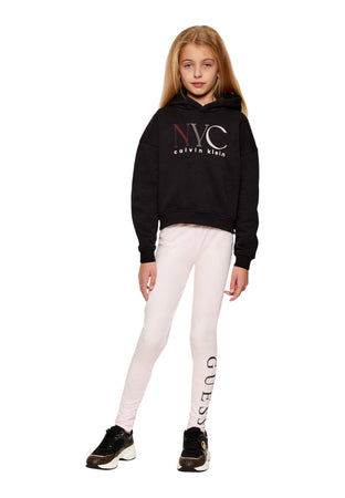 calvin klein Felpa con cappuccio grafica di new york Bambina Calvin Klein da bambino