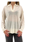 MEIMEIJ MAGLIA Donna CON COLLO CLASSICO da donna