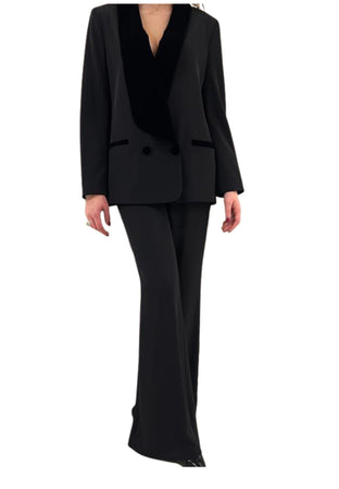 DIXIE Tailleur Donna revers in velluto da donna