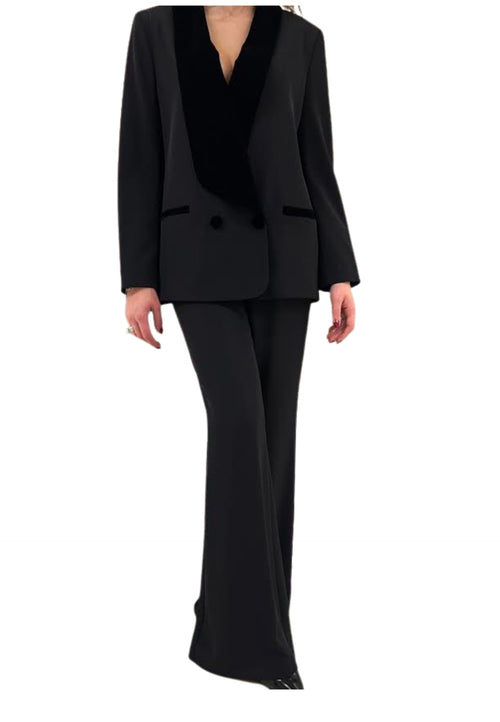 DIXIE Tailleur Donna revers in velluto da donna