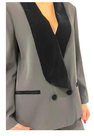 DIXIE Tailleur Donna revers in velluto da donna