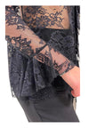 DIXIE Camicia Donna rouches in pizzo da donna