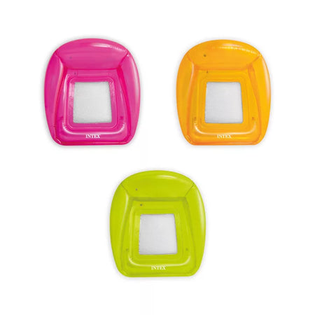 Intex Poltrona Galleggiante Gonfiabile Trasparent Lounges Cm. 104X102