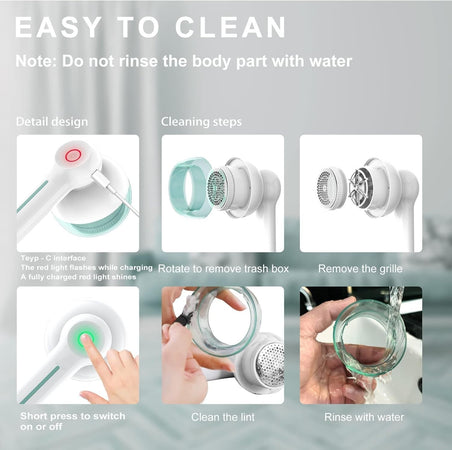 Levapelucchi Rasoio Elettrico per Tessuti Rimuovi Pelucchi per Vestiti GBARAN