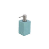 Dispenser Sapone Bagno In Poliresina Acqua Marina Effetto Pietra Linea Sabbia Feridras