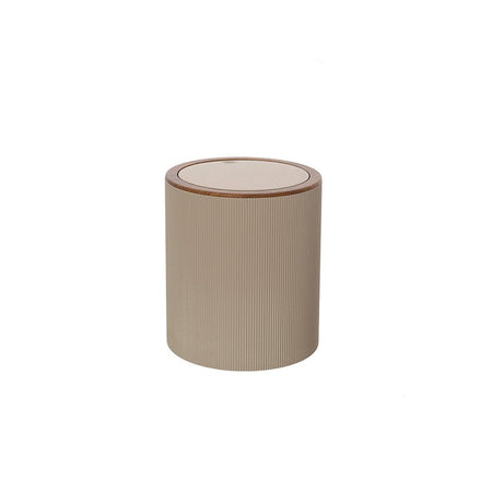 Pattumiera Bagno 5 Litri In Plastica Beige Design Moderno Linea London Feridras