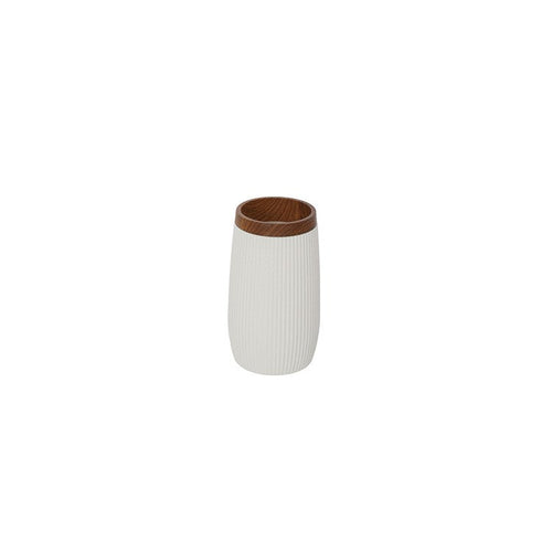 Portaspazzolino Bianco Linea London In Plastica Ps E Abs Design Moderno Feridras