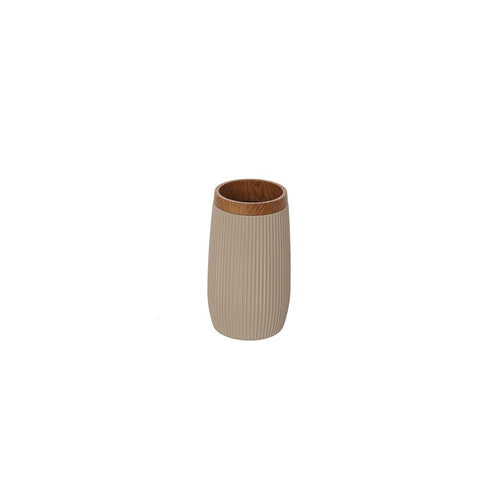 Portaspazzolino Beige Linea London In Plastica Ps E Abs Design Moderno Feridras