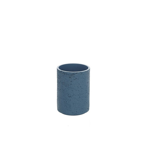 Portaspazzolino Blu Pastello Linea Arizona In Poliresina Design Moderno Feridras