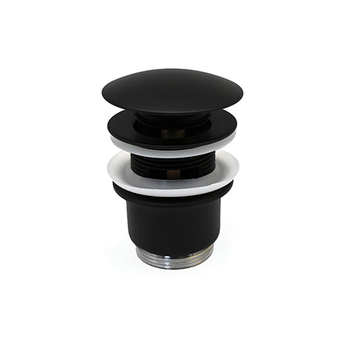 Piletta Click-Clack Con Troppo Pieno- Nero Opaco- Remer- Pezzi 1