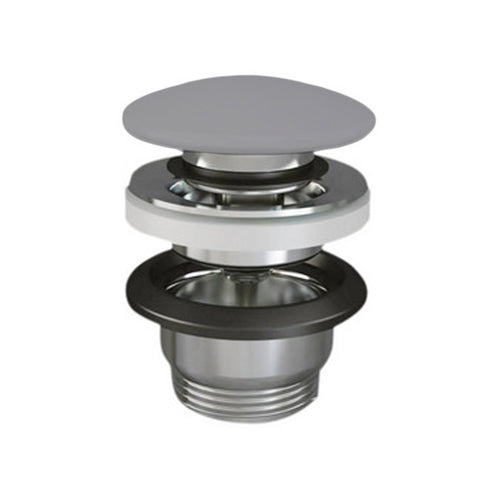 Piletta Lavabo Click Clack Feeling Senza Troppo Pieno- Tappo Grigio Opaco- Rak- Pezzi 1