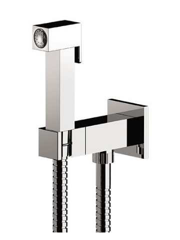 Set Miscelatore Con Doccetta Shut-Off Quadro- Cromo- Remer- Pezzi 1