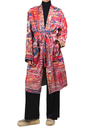 LA FEMME BLANCHE La Femme Blanche - Kimono - 470160 - Fantasia fuxia da donna