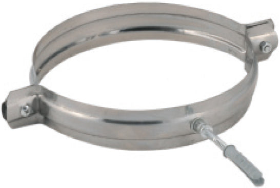 Collare Inox Per Tubi Vite E Tassello Ø Cm.13, Pz. 2