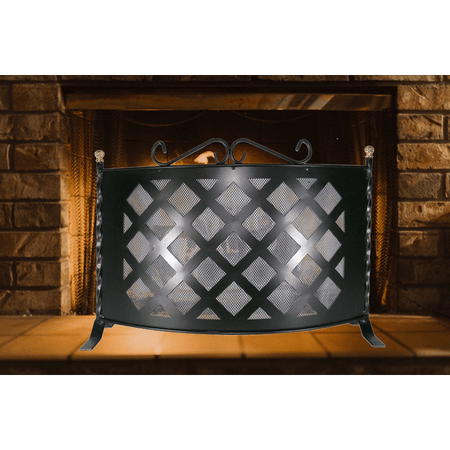 Parascintille Fisso Curvo 'Extra' Cm 70X55H - Made In Italy