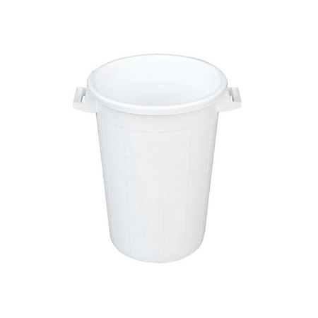 Bidone Per Rifiuti Bianco 50 Lt - Ø 44X45H