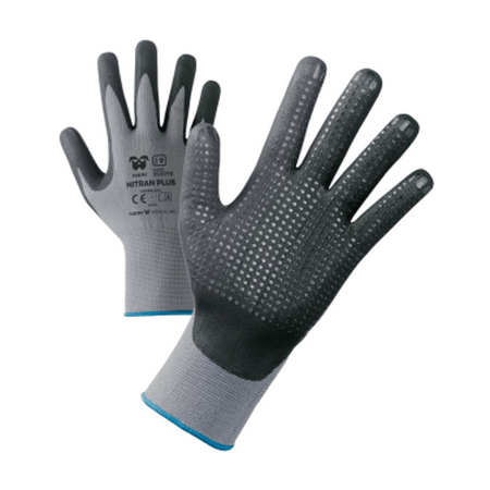Guanto Professionale Puntinato 'Nitral Plus' Neri Tg. 8 - 12 Paia- Neri