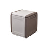 Baule Portatutto Cm 54 X 53 X H 57 - Tortora/Ecru - Artplast