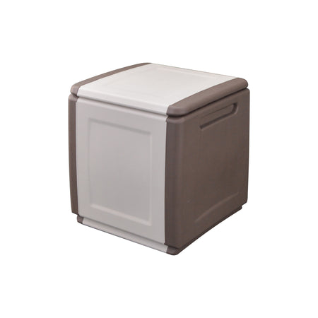 Baule Portatutto Cm 54 X 53 X H 57 - Tortora/Ecru - Artplast