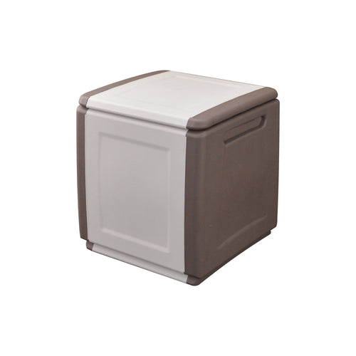Baule Portatutto Cm 54 X 53 X H 57 - Tortora/Ecru - Artplast