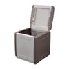 Baule Portatutto Cm 54 X 53 X H 57 - Tortora/Ecru - Artplast