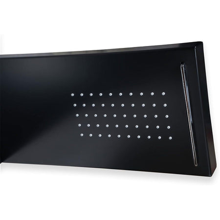 Parete Attrezzata Multifunzione Mod. Manhattan Alluminio- Nero- Metaf- Pezzi 1