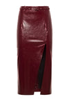 Simona Corsellini GONNA con spacco Donna SIMONA CORSELLINI pelle lucida da donna
