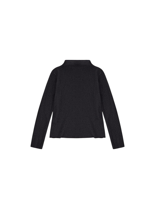 Circolo 1901 Maglia donna dolcevita jersey lace FD3782 NERO da donna