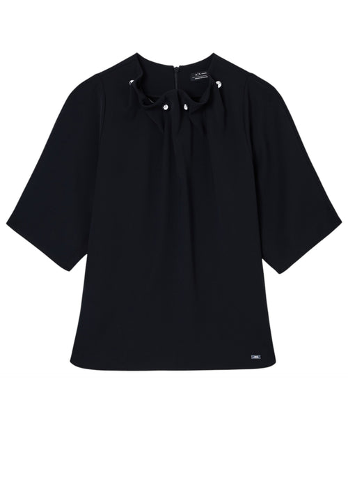 AX-ARMANI Blusa Donna AX-Armani 1256af16125-ne manica corta da donna