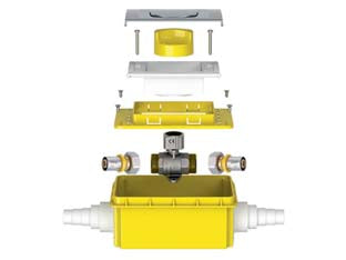Valvola A Sfera Da Incasso Gas-Box A Pressare- - Codoli Ø Mm.16 - 1 Pezzi Fiv