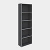 Libreria 4 Ripiani 50X22,8X157,4 Cm Ardesia- 1,0 Pz