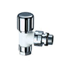 Valvola Termostatizzabile A Squadra Topfar- 3/8 Bianco-Cromo- Far- Pezzi 1