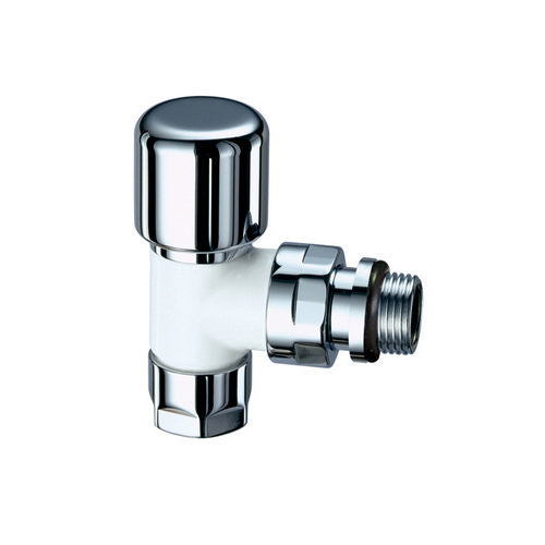Valvola Termostatizzabile A Squadra Topfar- 3/8 Bianco-Cromo- Far- Pezzi 1