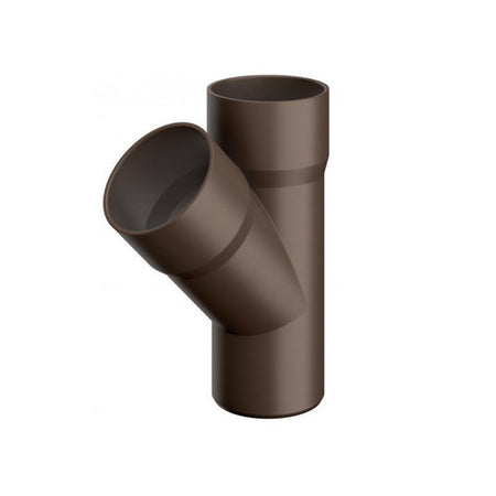 Braga Semplice 45Â° Per Tubo Pluviale- Diam. 100 Marrone- Edilp- Pezzi 1