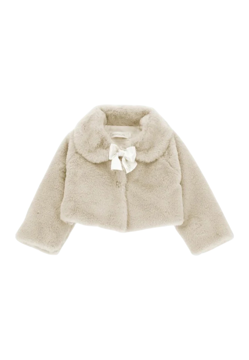 MONNALISA Ecopeliccia Bambina Monnalisa 73B100_2954_PANNA da bambino